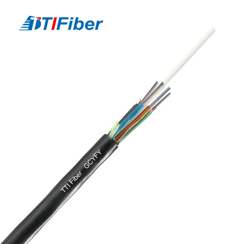 A GCYFY air-blown micro fiber optic cable designed to be installed into microduct