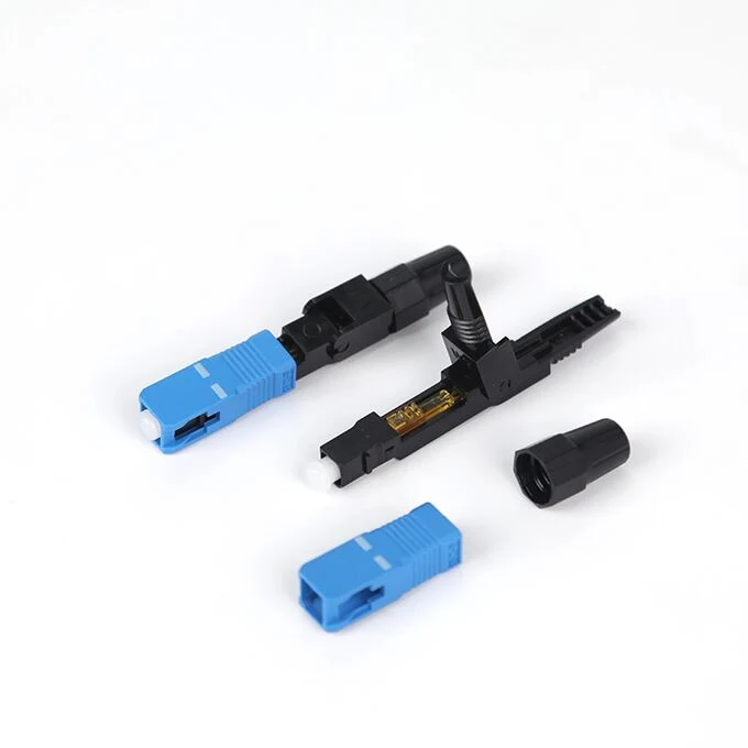 SC fiber optic connector components